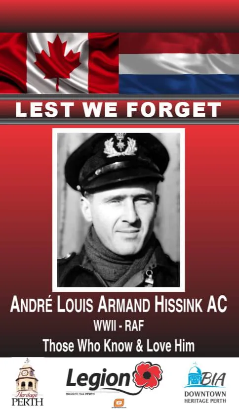 Andre Hissink’s Lest We Foregt banner